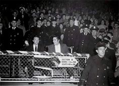 Elvis at the Crump stadium in Memphis , november 30 1956