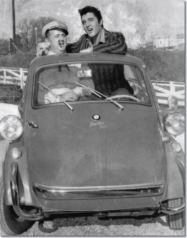 1- Elvis Presley and Colonel Parker Isetta Sports Car Saturday December 21, 1957