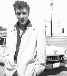 Elvis-and-his-pink-Cadillac-in-Midland-October-12-1955
