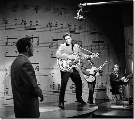 1- Elvis Presley rehearsing for The Ed Sullivan Show January 6, 1957