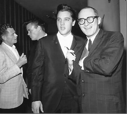 Elvis Presley At the opening of Johnny Ray's show at the Dunes Hotel January 26, 1962