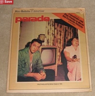 Cover photo of Elvis Presely and His Mother Gladys in 1955