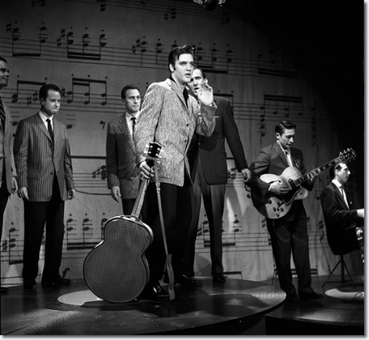 17- Elvis Presley rehearsing for The Ed Sullivan Show January 6, 1957