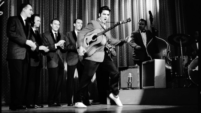 18- Elvis Presley rehearsing for The Ed Sullivan Show
