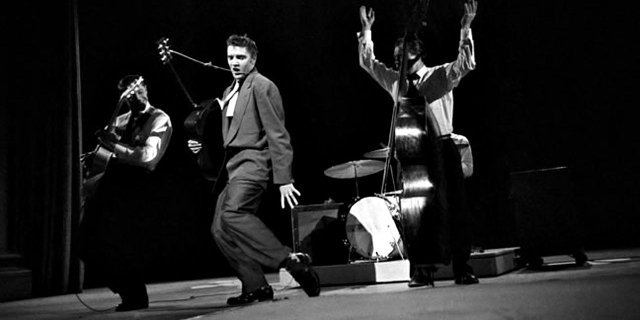 38-Elvis on 'Stage Show,' January 28, 1956. Elvis Presley's appearance on The Ed Sullivan Show