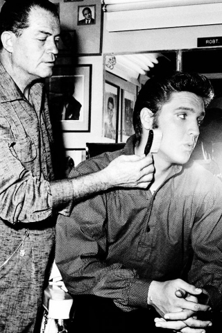 53-Elvis Presley gets made up for his first appearance on the Ed Sullivan Show