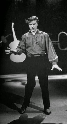 57-1956 - Ed Sullivan rehearsal. elvis presley