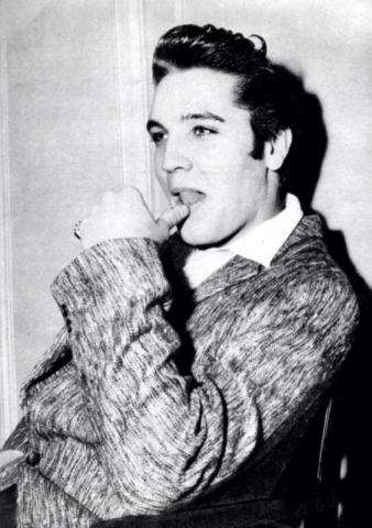 59-Sunday, January 6, 1957. Elvis would soon be off for rehearsals for his third and final appearance on the Ed Sullivan