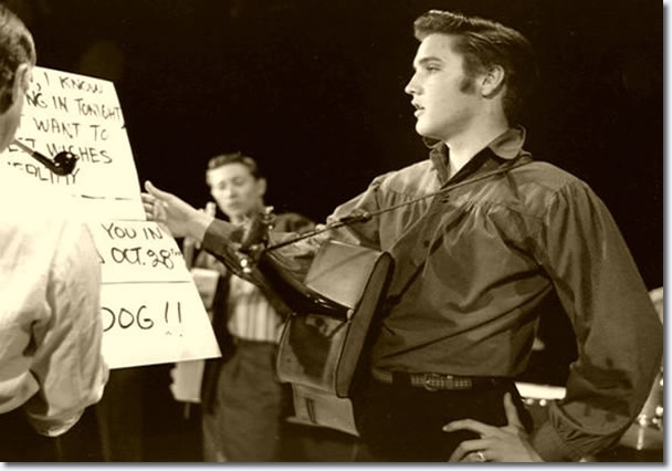 6- Elvis Presley rehearsing for The Ed Sullivan Show