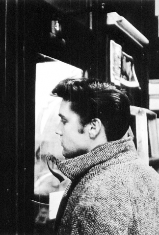 63-Elvis Presley backstage at the Ed Sullivan Show, 1956.