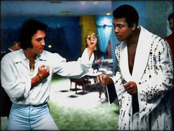 Elvis Presley and Muhmmad Ali