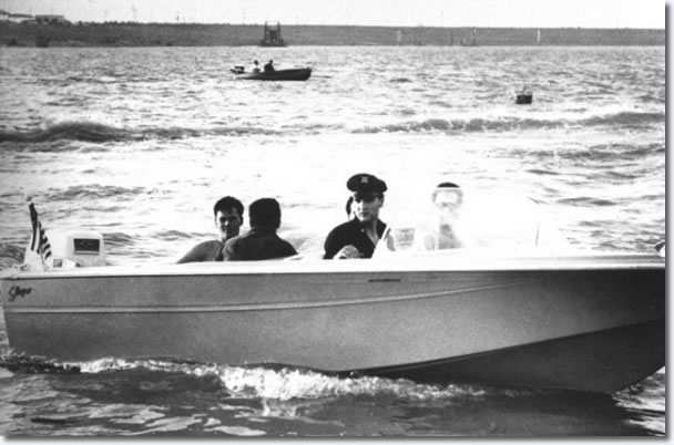 1960 water-skiing boat elvis presley july 8