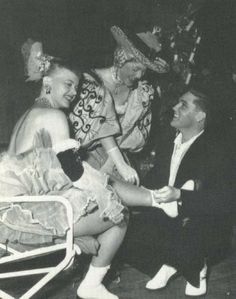 February 07, 1959 - Elvis attended the Holiday on Ice Show in Frankfurt. He had become friendly with a number of the skaters and paid them a visit backstage. 6