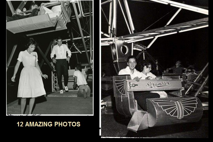 July 11, 1960 Elvis Presley in Fairgrounds Amusement Park