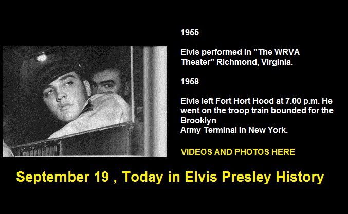 September 19 , Today in Elvis Presley History