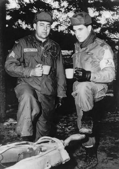 Elvis Presley and Bill Haley backstage - Frankfort October 23, 1958