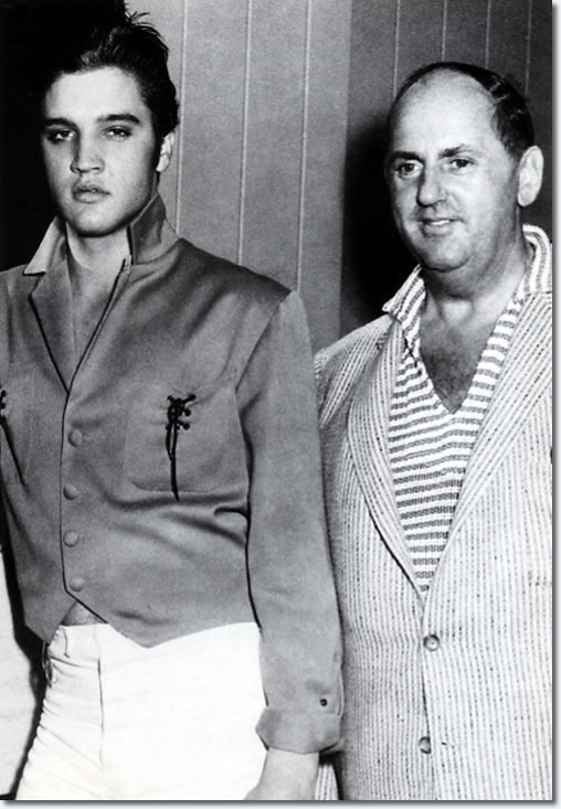 Elvis Presley with Colonel Parker - October 5, 1956