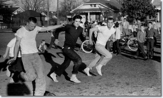When Elvis Presley Plays Football - December 27, 1956