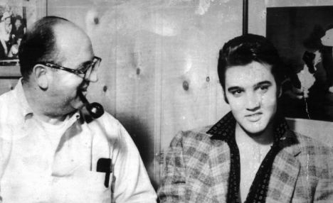 Tom Parker and Elvis Presley