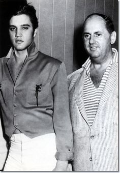 October 5, 1956 - Elvis Presley with Colonel Parker