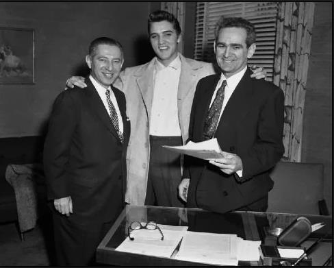 Elvis Presley's first contract that he signed in New York with William Morris Agency here in january 31 1956.