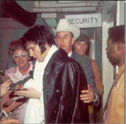 Elvis Presley Backstage Houston Astrodome February 27 1970