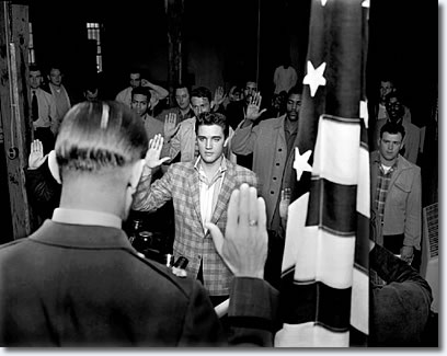 On March 24, 1958, Elvis Presley was inducted into the United States Army