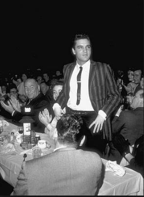 Elvis Presley At Frank Senne's Moulin Rouge in Los Angeles with Kitty Dolan and Hal Wallis (to Kitty's left in the last photo) on March 11 1958