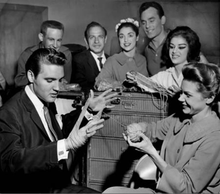 Elvis Presley Backstage at The Ellis Auditorium Holiday on Ice March 9, 1962 2