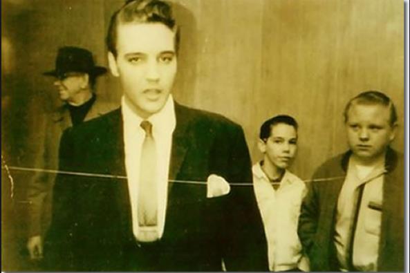 Elvis Presley Backstage at The Ellis Auditorium Holiday on Ice March 9, 1962 2