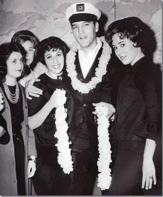 Elvis Presley Ready For Hawaii Los Angeles Airport, California March 25, 1961.