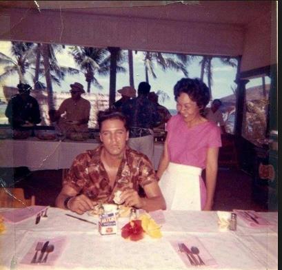 Elvis Presley during filming of Blue Hawaii (March 27 1961