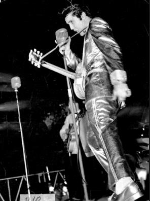 Elvis Presley played to 12,000 fans March 28, 1957, at the International Amphitheater