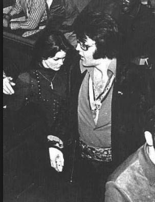 March 8, 1971 Elvis and Priscilla attend the Ali Frazier fight 