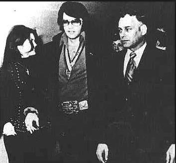 March 8, 1971 Elvis and Priscilla attend the Ali Frazier fight 