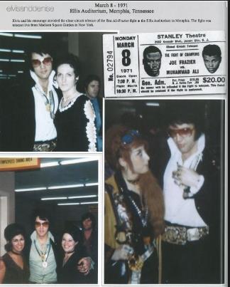 March 8, 1971 Elvis attended the first boxing match