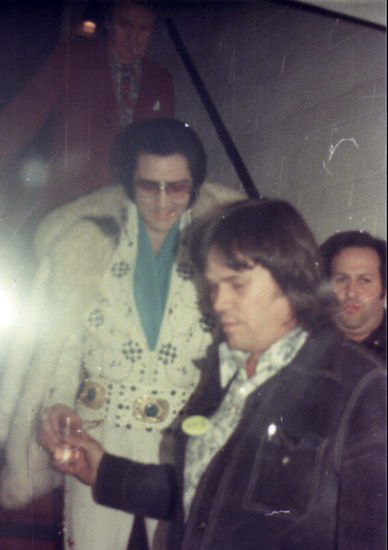 Elvis Presley Patrick Airport, Hampton, VA on March 11, 1974 Photo Copyright Betty Steele