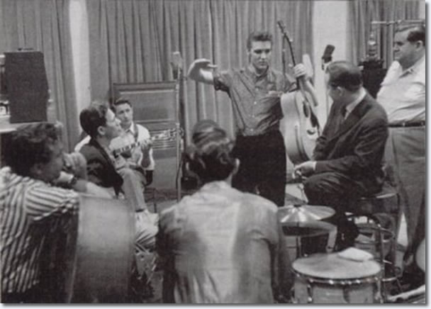 Chet Atkins, Elvis Presley, Gordon Stoker, Ben and Brock Spear - April 14 1956 4