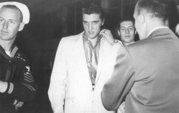 Elvis presley in San Diego in april 4 1956.
