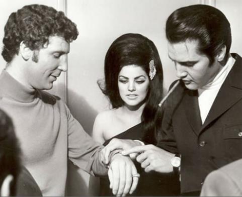 Elvis Presley and Tom Jones Flamingo Hotel, Las Vegas April 6, 1968 2