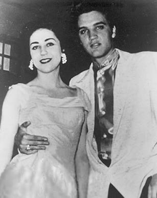 Elvis back stage at the Antonio concert. The photo was taken by Kay Wheeler who met Elvis for the first time. April 15 1956