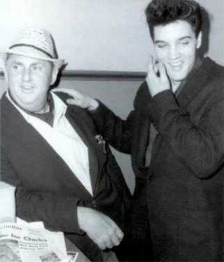 Elvis in Memphis in april 18 1960 with his manager, Colonel Parker.