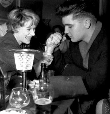 Elvis and Vera Tschechowa in Munich ( Germany ) in april 4 1959. 2