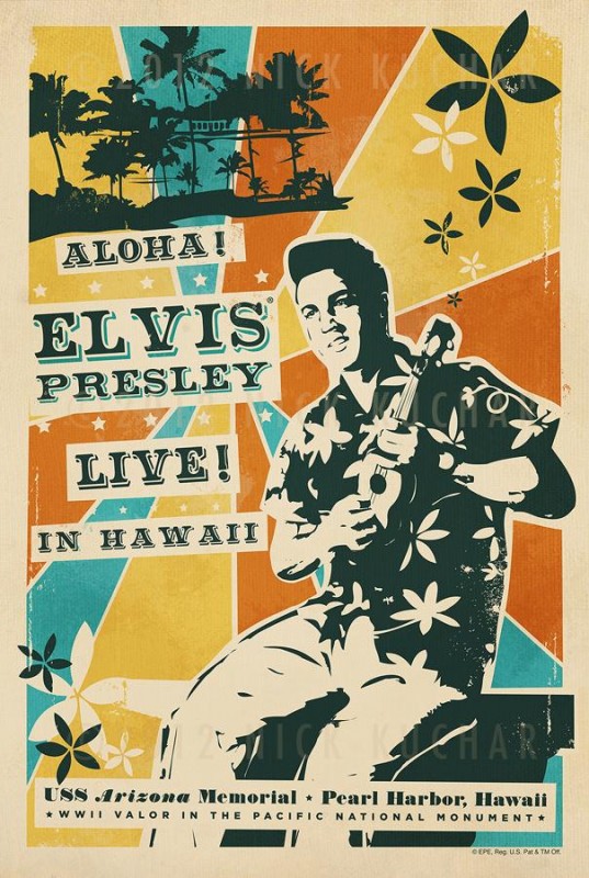 Elvis' handwritten set list for the concert