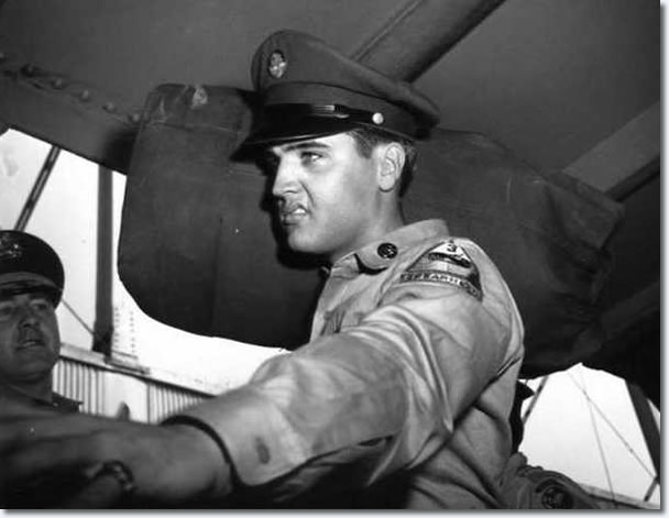 September 22, 1958 , Elvis Preley Sails Brooklyn Army Terminal
