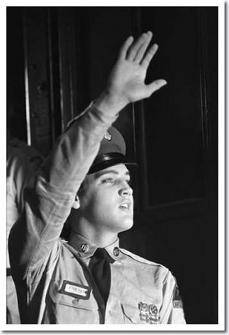 September 22, 1958 , Elvis Preley Sails Brooklyn Army Terminal
