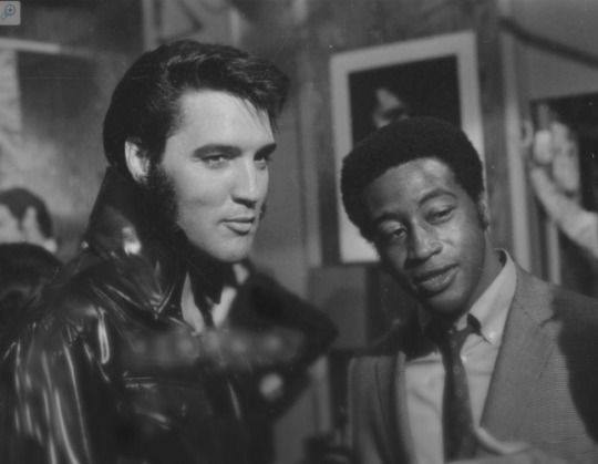 Elvis with Clyde McPhatter