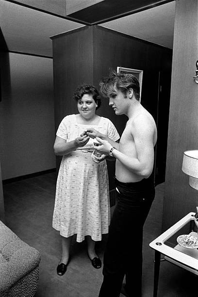 Elvis and his loving mother