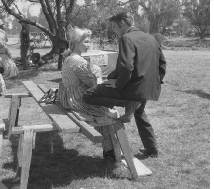 Elvis in "Love Me Tender" movie. 1957