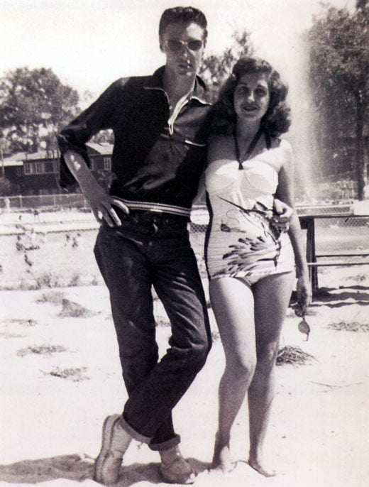 this is Elvis' classmate Rosemary Barraco. The photo was taken at Maywood Beach, Olive Branch, MS on Friday, May 29, 1953. Maywood Beach was a water park about 30 minutes south of Memphis.
This was Humes High Senior Class picnic.